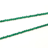 グリーンオニキス 3mm 丸玉 ビーズ 連売り 約38cm 緑メノウ 瑪瑙 天然石 パワーストーン 連 石 丸 手芸 手作り 資材 ハンドメイド アクセ パーツ 3ミリ