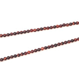レッドタイガーアイ 3mm 丸玉 ビーズ 連売り 約38cm 赤虎眼石 かっこいい 天然石 パワーストーン 連 石 丸 手芸 手作り 資材 ハンドメイド アクセ パーツ 3ミリ