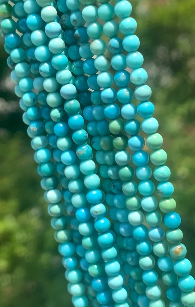 ターコイズ Turquoise 3mm 丸玉 丸ビーズ 天然石 大人気 イチオシ