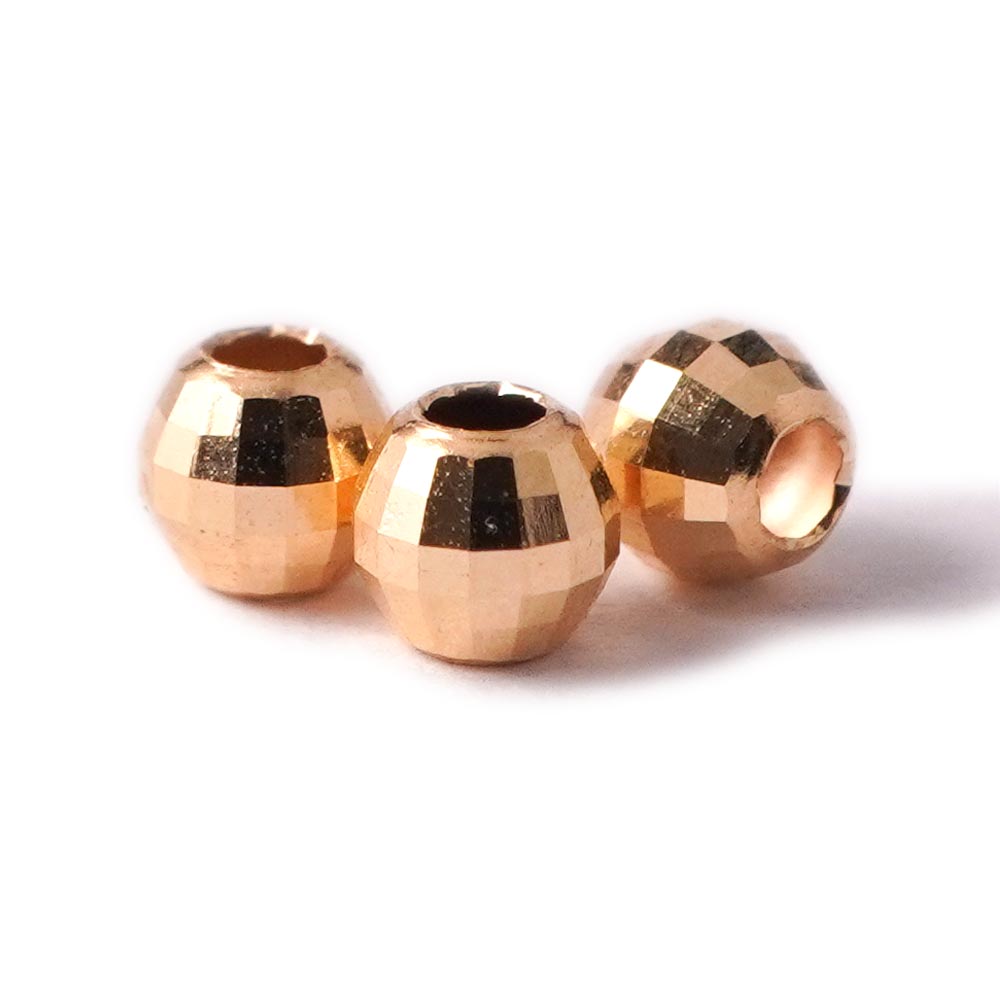 K18WG ミラーボール 3mm 10個 ミラーボール 3ミリ K18 18金 貫通穴 キラキラ ミラー