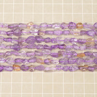 アメジスト 9×5‐6×4mm タンブル ビーズ 連売り 約38cm 紫水晶 2月誕生石 パワーストーン 天然石 連 ハンドクラフト アクセ パーツ 材料 9ミリ